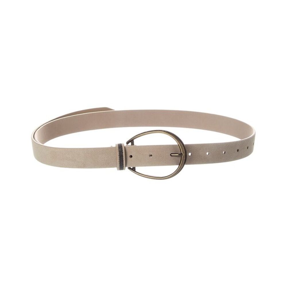 Brunello Cucinelli Leather Belt, Tan